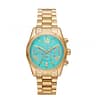 Michael Kors Women’s Quartz Gold Stainless Steel Sky Blue Dial 38mm Watch MK7216