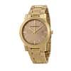 Burberry Women’s Swiss Made Stainless Steel Gold Dial 34mm Watch BU9134