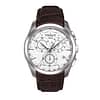 TISSOT Men’s Quartz Swiss Made Brown Leather Strap Silver Dial 41mm Watch T035.617.16.031.00
