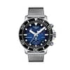TISSOT Men’s Quartz Swiss Made Silver Stainless Steel Blue Gradient Dial 45mm Watch T120.417.11.041.01