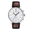 TISSOT Men’s Quartz Swiss Made Brown Leather Strap White Dial 40mm Watch T122.417.16.011.00
