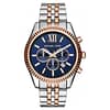 Michael Kors Men’s Quartz Two-tone Stainless Steel Blue Dial 45mm Watch MK8412