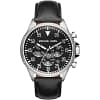 Michael Kors Men’s Chronograph Quartz Leather Strap Black Dial 45mm Watch MK8442