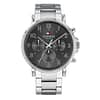 Tommy Hilfiger Men’s Chronograph Quartz Stainless Steel Grey Dial 46mm Watch 1710382