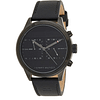Tommy Hilfiger Men’s Quartz Black Leather Strap Black Dial 44mm Watch 1791595