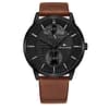 Tommy Hilfiger Men’s Quartz Leather Strap Black Dial 44mm Watch 1791604