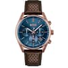 Hugo Boss Men’s Quartz Leather Strap Blue Dial 44mm Watch 1513817