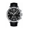 TISSOT Men’s Swiss Made Quartz Black Leather Strap Black Dial 45mm Watch T116.617.16.057.00