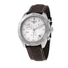 TISSOT Men’s Swiss Made Quartz Brown Leather Strap Silver Dial 44mm Watch T101.617.16.031.00
