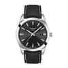 TISSOT Men’s Swiss Made Quartz Black Leather Strap Black Dial 40mm Watch T127.410.16.051.00
