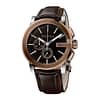 Gucci Men’s Swiss Made Quartz Leather Strap Black Dial 44mm Watch YA101202