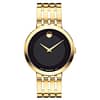 Movado Men’s Swiss Made Quartz Stainless Steel Black Dial 39mm Watch 0607059