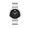 Movado Men’s Swiss Made Quartz Stainless Steel Black Dial 39mm Watch 0607057