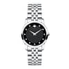 Movado Women’s Quartz Swiss Made Stainless Steel Black Dial 28mm Watch 0606858