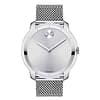 Movado Men’s Quartz Swiss Made Silver Stainless Steel Silver Dial 44mm Watch 3600260