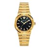 Versace Women’s Quartz Swiss Made Gold Stainless Steel Black Dial 38mm Watch VEVH00820