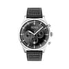 Hugo Boss Men’s Chronograph Leather Strap Black Dial 44mm Watch 1513708