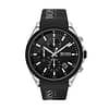Hugo Boss Men’s Quartz Black Silicone Strap Black Dial 44mm Watch 1513716