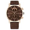 Tommy Hilfiger Men’s Quartz Leather Strap Brown Dial 44mm Watch 1710400