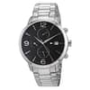 Tommy Hilfiger Men’s Quartz Stainless Steel Black Dial 42mm Watch 1710356