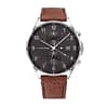 Tommy Hilfiger Men’s Quartz Leather Strap Grey Dial 44mm Watch 1791710