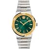 Versace Women’s Quartz Swiss Made Two-tone Stainless Steel Green Dial 38mm Watch VEVH00720