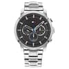 Tommy Hilfiger Men’s Quartz Silver Stainless Steel Grey Dial 46mm Watch 1791794