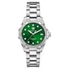 Tag Heuer Aquaracer Women’s Quartz Swiss Made Silver Stainless Steel Green Dial 32mm Watch WBD1316.BA0740