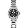 Tag Heuer Aquaracer Women’s Quartz Swiss Made Silver Stainless Steel Black Dial 35mm Watch WAY131P.BA0748