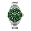 Tag Heuer Aquaracer Men’s Automatic Swiss Made Silver Stainless Steel Green Dial 43mm Watch WAY201S.BA0927