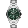 Emporio Armani Men’s Quartz Silver Stainless Steel Green Dial 42mm Watch AR11529