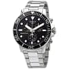 TISSOT Men’s Quartz Swiss Made Stainless Steel Black Dial 45mm Watch T122.417.11.051.00