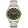 Armani Exchange Men’s Quartz Two Tone Stainless Steel Black Dial 44mm Watch AX2336