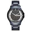 Armani Exchange Men’s Quartz Blue Stainless Steel Grey Skeleton Dial 46mm Watch AX2401