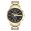 Armani Exchange Men’s Quartz Gold Stainless Steel Black Dial 46mm Watch AX2137