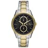 Armani Exchange Men’s Quartz Two Tone Stainless Steel Black Dial 42mm Watch AX1865