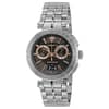 Versace Men’s Quartz Swiss Made Silver Stainless Steel Black Dial 45mm Watch VE1D01019