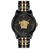 Versace Men’s Quartz Swiss Made Two-tone Stainless Steel Black Dial 43mm Watch VERD01119