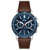 Hugo Boss Men’s Quartz Brown Leather Strap Blue Dial 44mm Watch 1513921