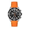 Hugo Boss Men’s Quartz Orange Silicone Strap Black Dial 44mm Watch 1513970