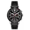 Hugo Boss Men’s Quartz Black Leather Strap Black Dial 44mm Watch 1513920