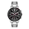 Hugo Boss Men’s Quartz Silver Stainless Steel Black Dial 44mm Watch 1513922
