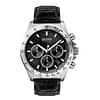 Hugo Boss Men’s Chronograph Leather Strap Black Dial 45mm Watch 1513752