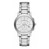 Burberry Men’s Swiss Made Quartz Silver Stainless Steel White Dial 38mm Watch BU9750