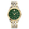 Versace Men’s Quartz Swiss Made Stainless Steel Green Dial 43mm Watch VEBK00718