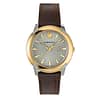 Versace Men’s Quartz Swiss Made Brown Leather Strap Grey Dial 42mm Watch VELQ00219