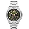 Michael Kors Men’s Quartz Silver Stainless Steel Green Dial 45mm Watch MK8984