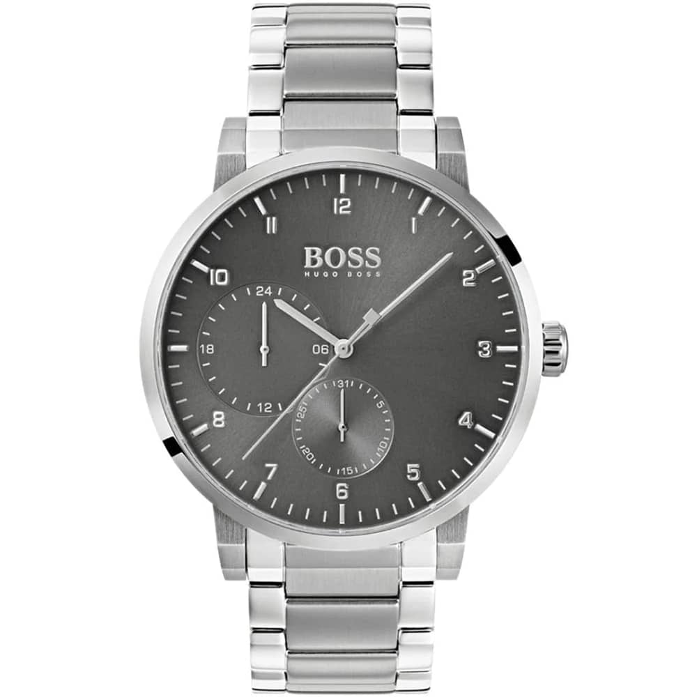Hugo Boss Men’s Analog Stainless Steel Grey Dial Watch 42mm 1513596