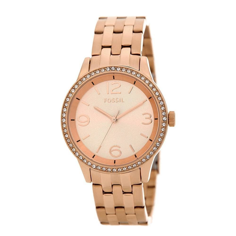 Fossil Women’s Quartz Stainless Steel Rose Gold Dial 38mm Watch BQ1420