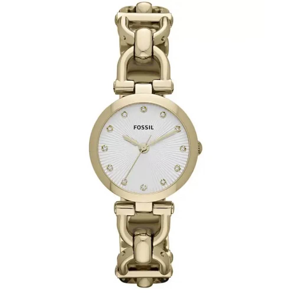 Fossil Women’s Quartz Stainless Steel White Dial 28mm Watch ES3349